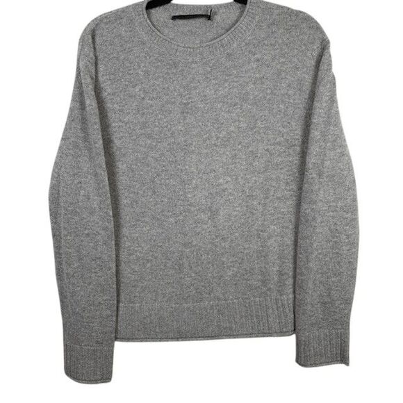Jenni Kayne Everyday Sweater Cashmere Blend in Gray Oversized Boxy Size Small - Picture 2 of 11